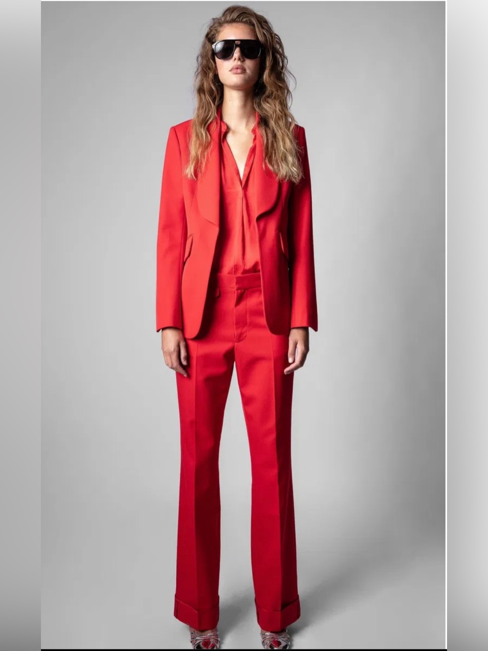 NWT 🌹 ZADIG & VOLTAIRE
Poetia Trousers Bold Red Size FR 42 / US 10
